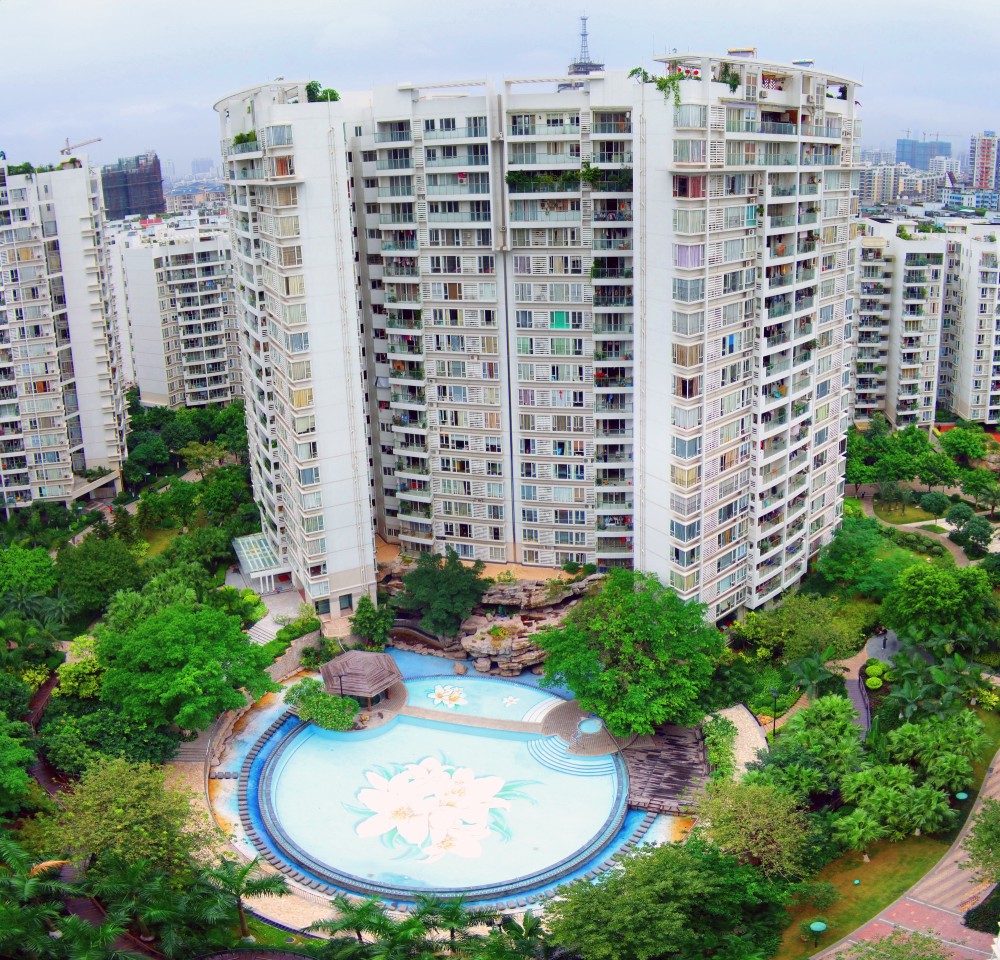 pano View from Condo in Canton City